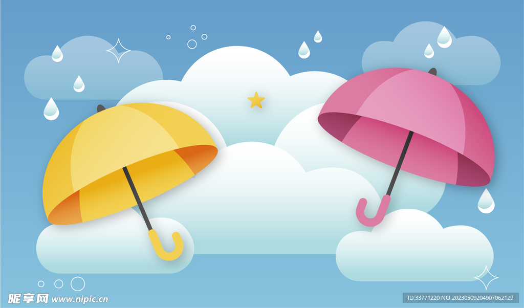 卡通雨伞