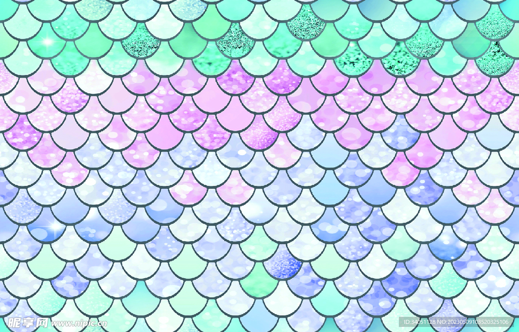 鱼鳞 纹理 