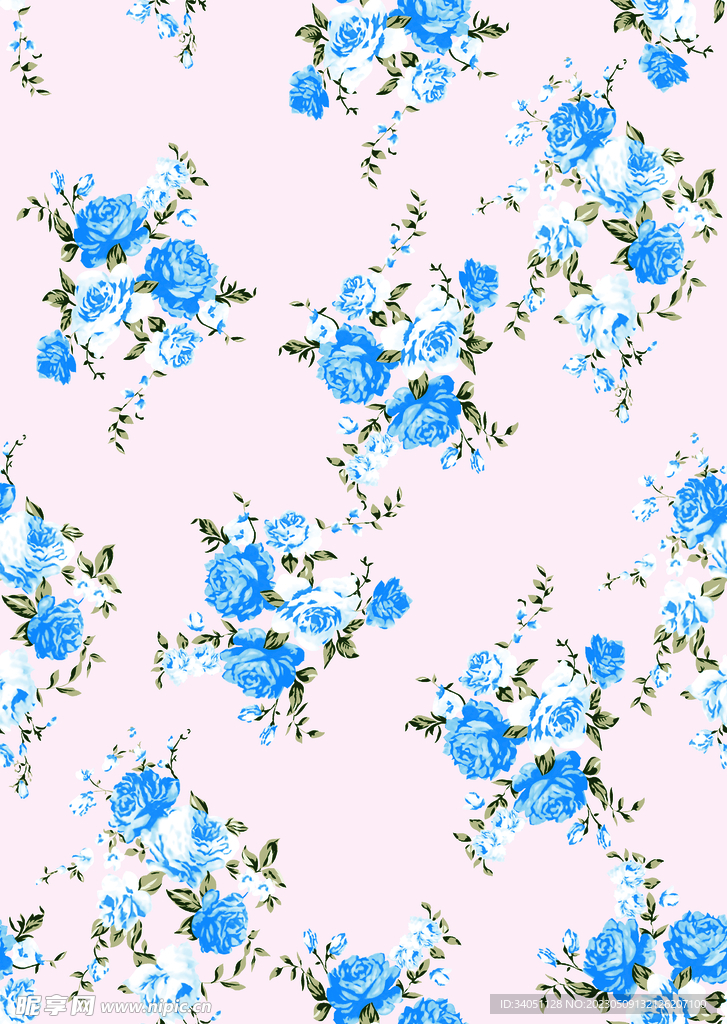 水彩 手绘花 