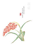 水墨花