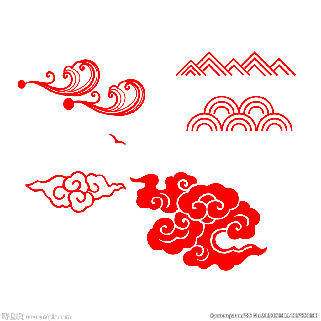 古典祥云 中式纹样 传统纹饰 