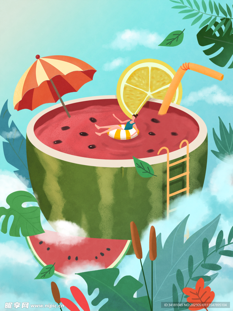水果西瓜插图