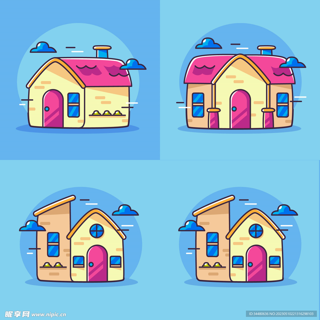 矢量房屋 