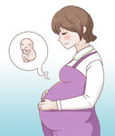 怀孕宝宝孕妈幸福单层免抠图