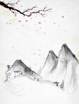 水墨山水画