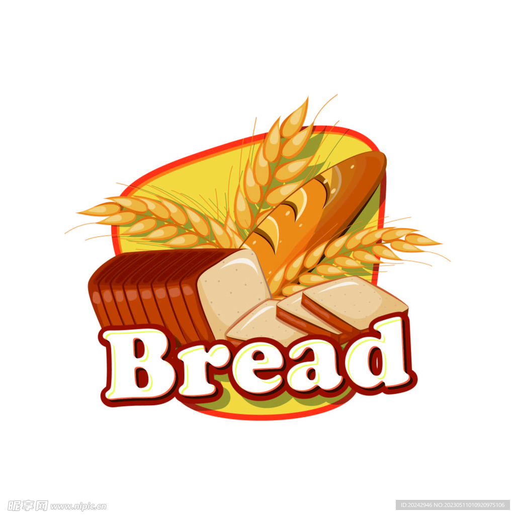 面包烘培标签