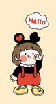 可爱卡通女孩子
