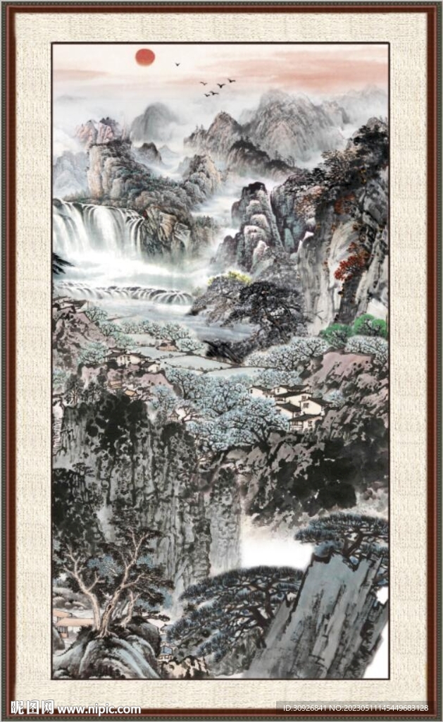 山水转运图 