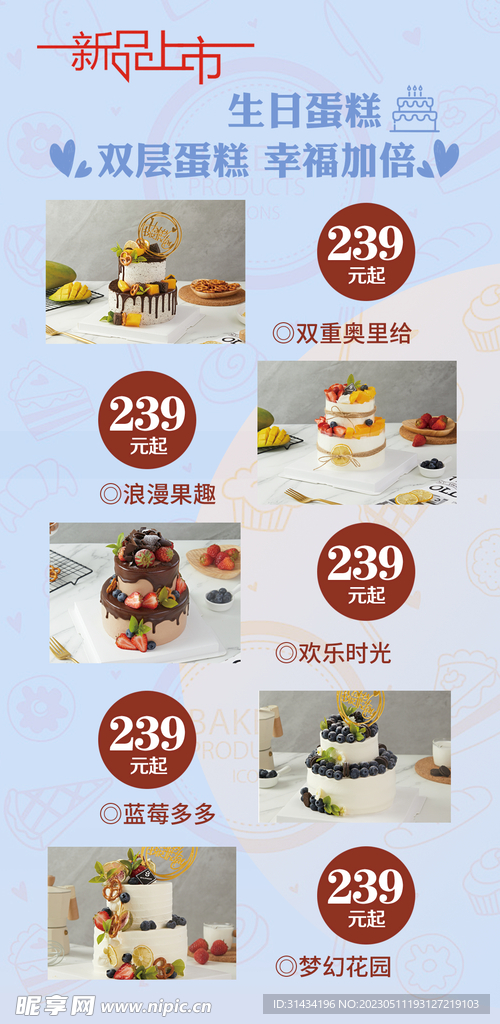 蛋糕上新推文