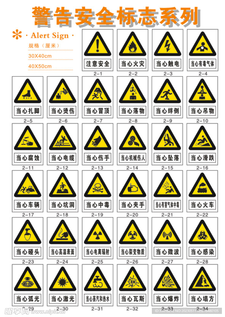 警告安全标志