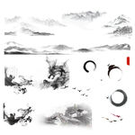 水墨山水画 