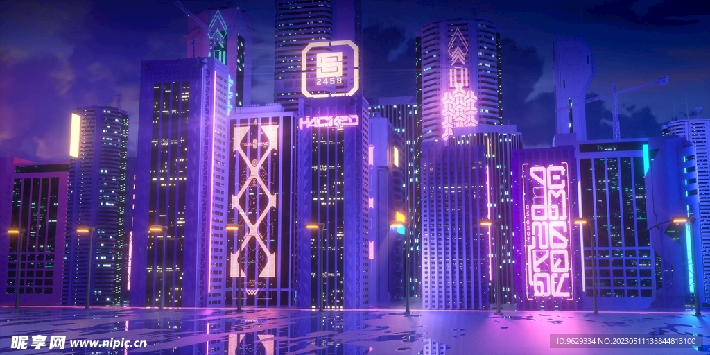 赛博朋克背景