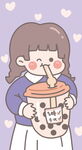 可爱卡通女孩
