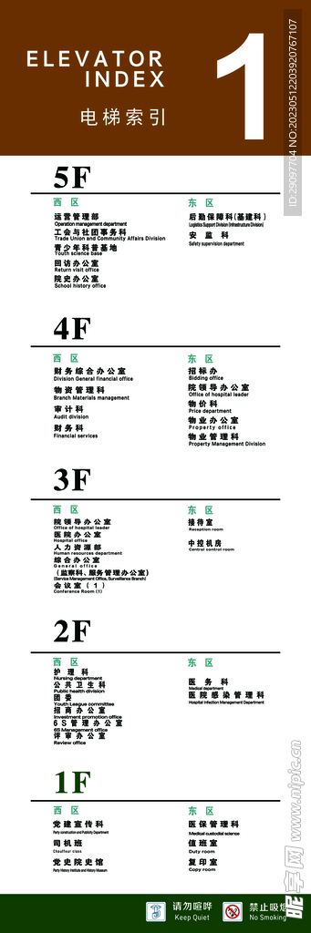 电梯指示牌  