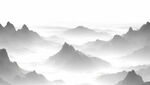 水墨意境山水画