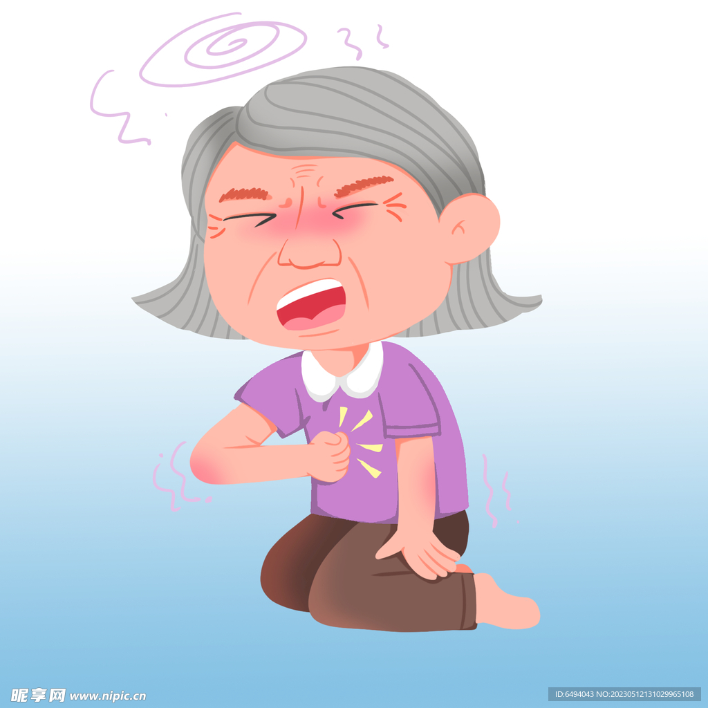 胸口疼痛老人健康插图