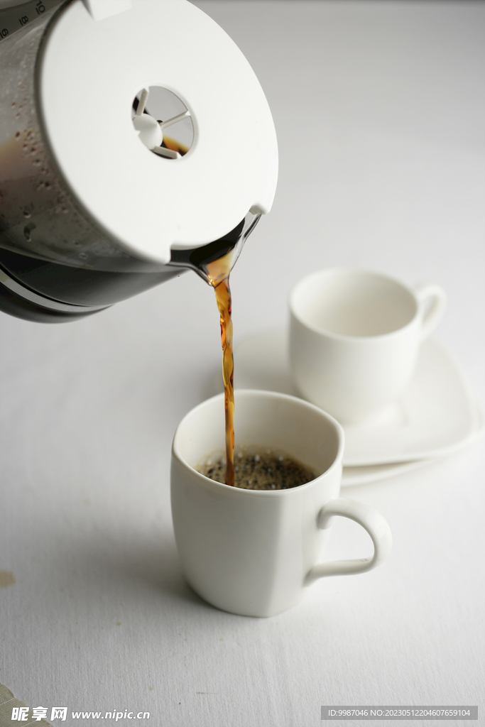 现磨咖啡文艺休闲下午茶摄影图