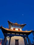 西安城墙夜景图
