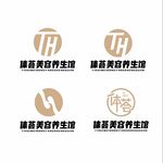 TH标志logo设计