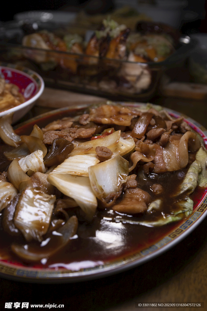 白菜炒肉
