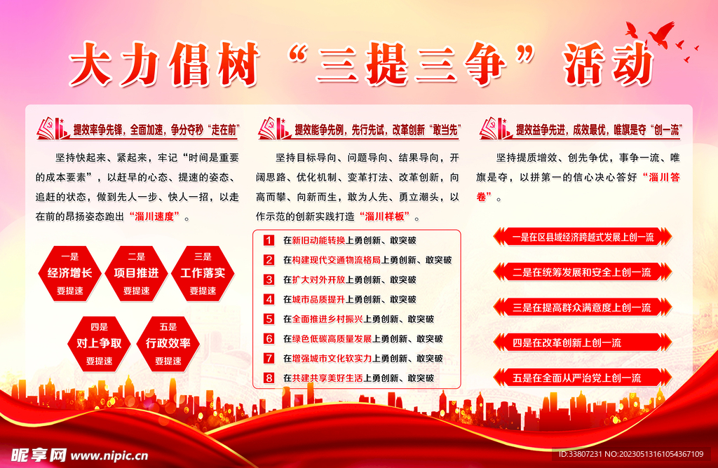 大力倡树三提三争活动