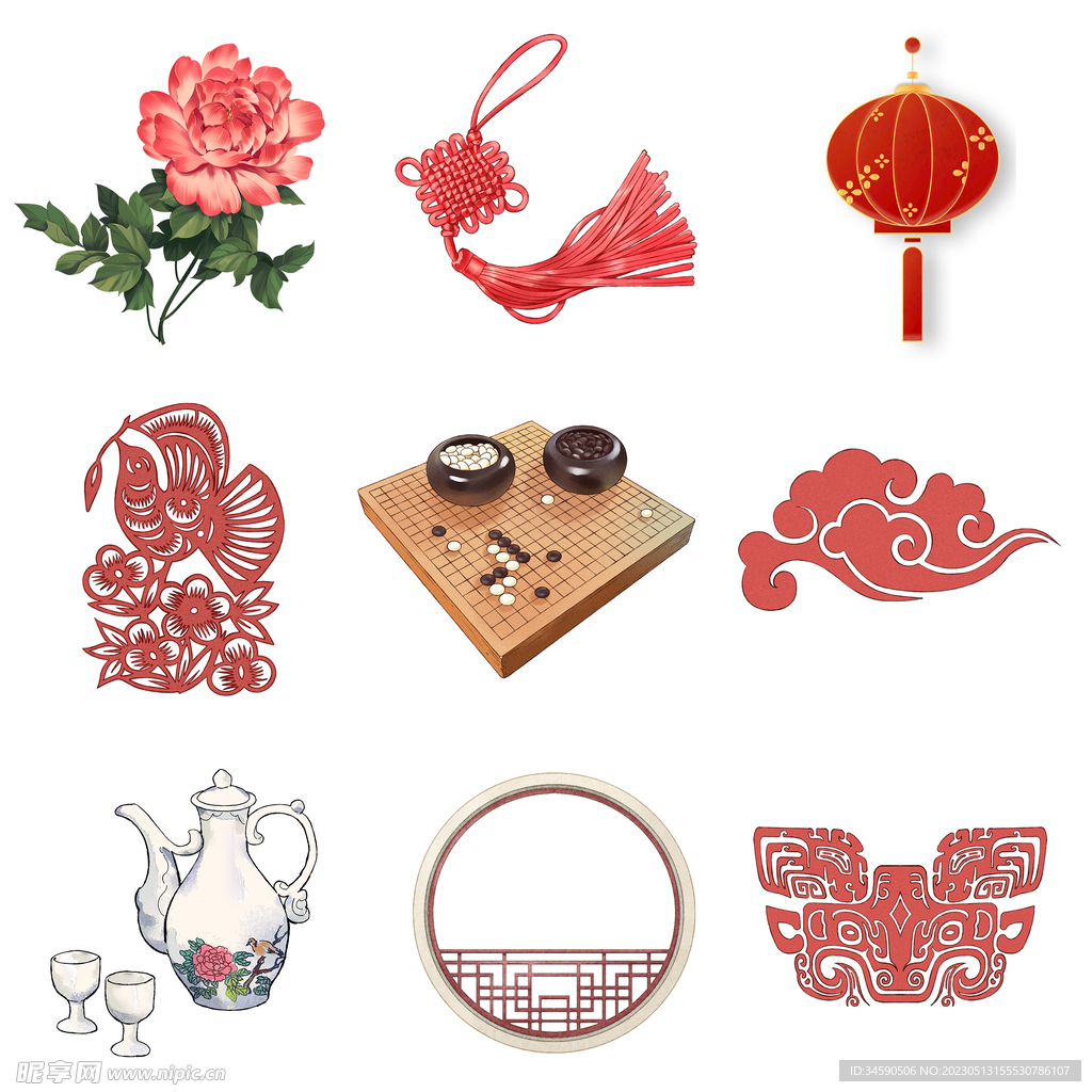 中国风传统主题元素
