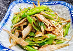 辣椒炒毛刀鱼美食图片