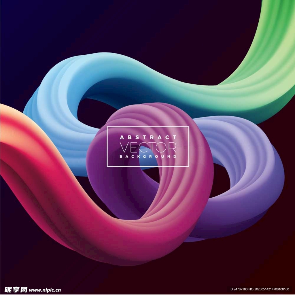立体3d曲线背景