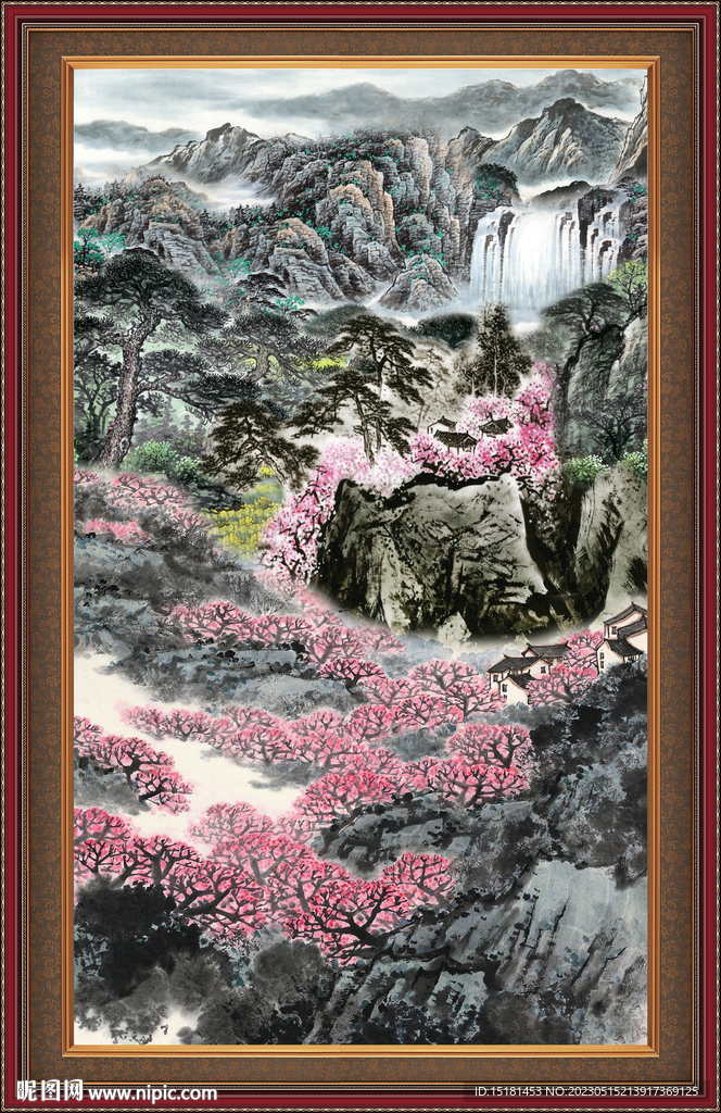 国画山水画 