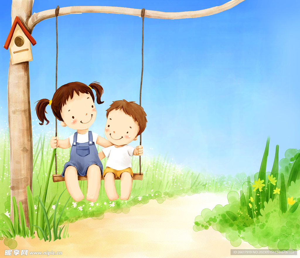 秋千小孩