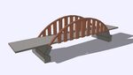 弧形桥SU模型