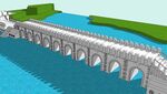 长形石拱桥SU模型