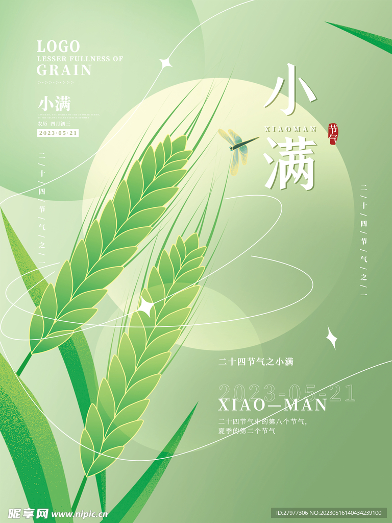 小满节气海报