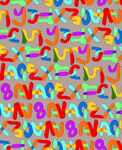 彩色字母