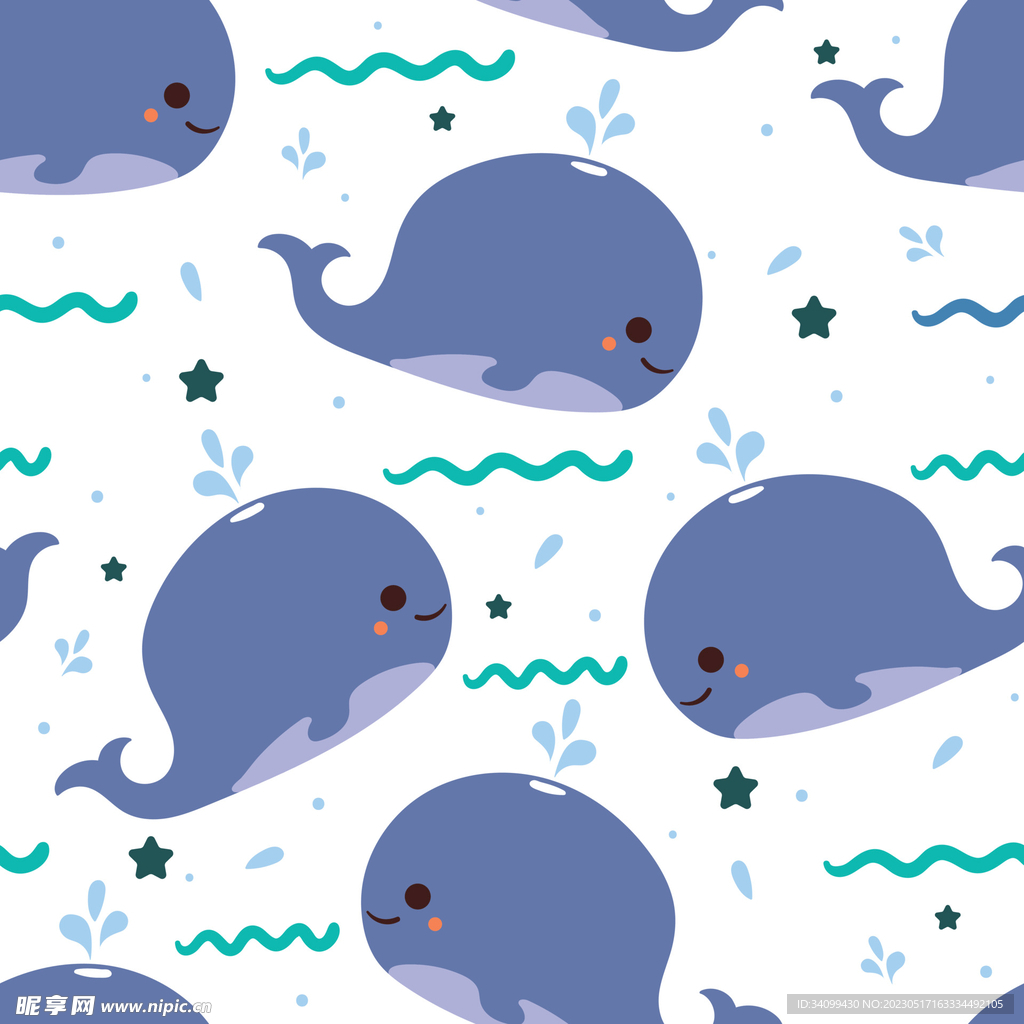 鲸鱼图案