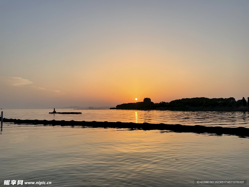 太湖夕阳