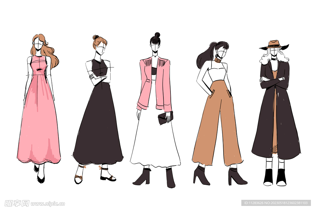 服装设计草图