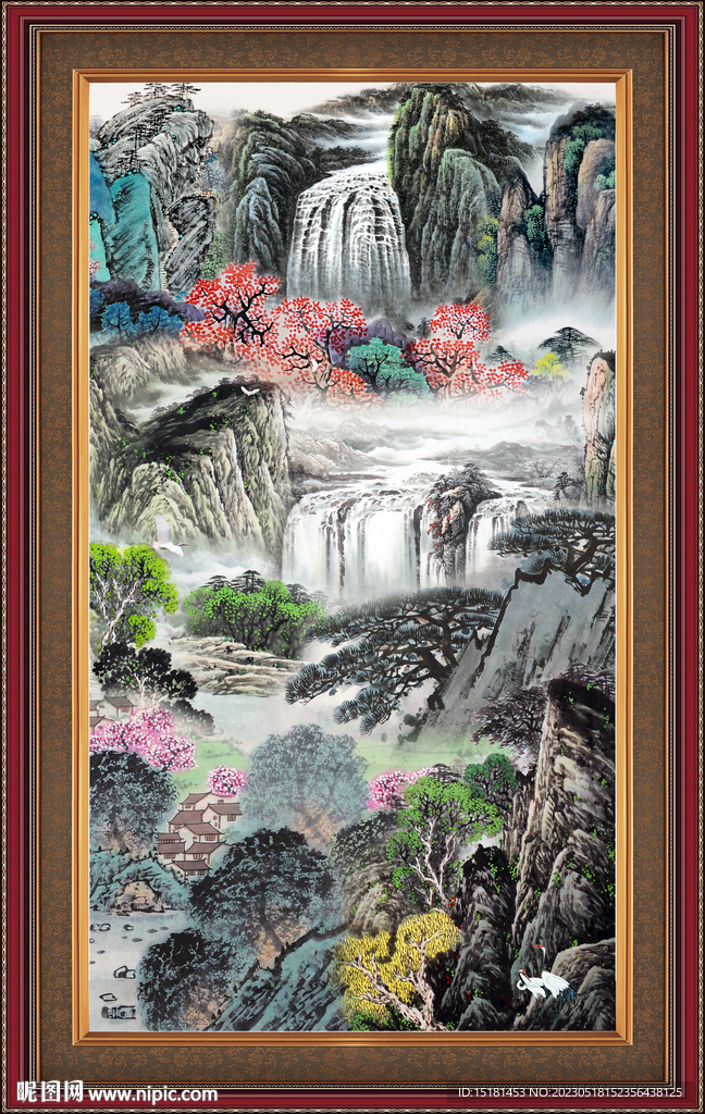 山水画  