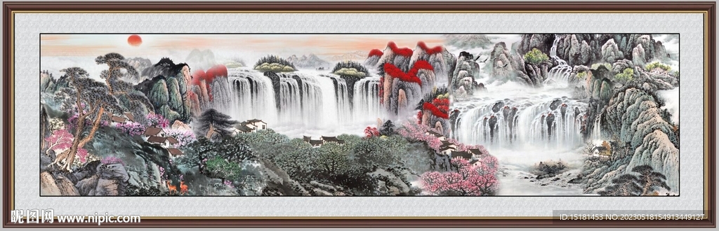 巨幅山水画 