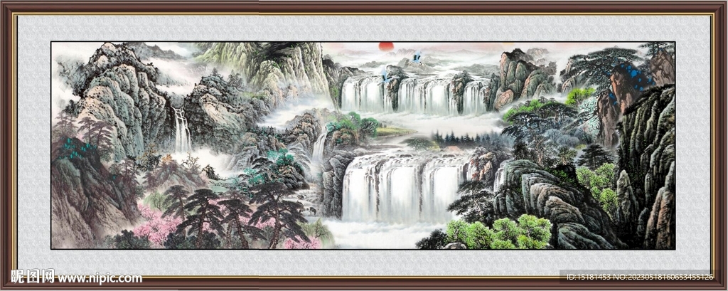 巨幅山水画