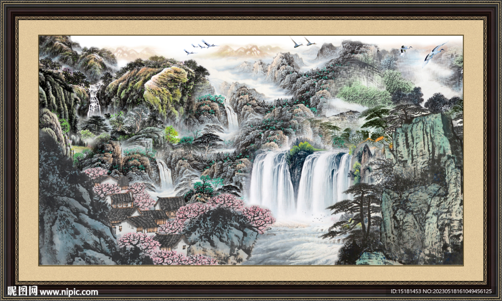 巨幅山水画 