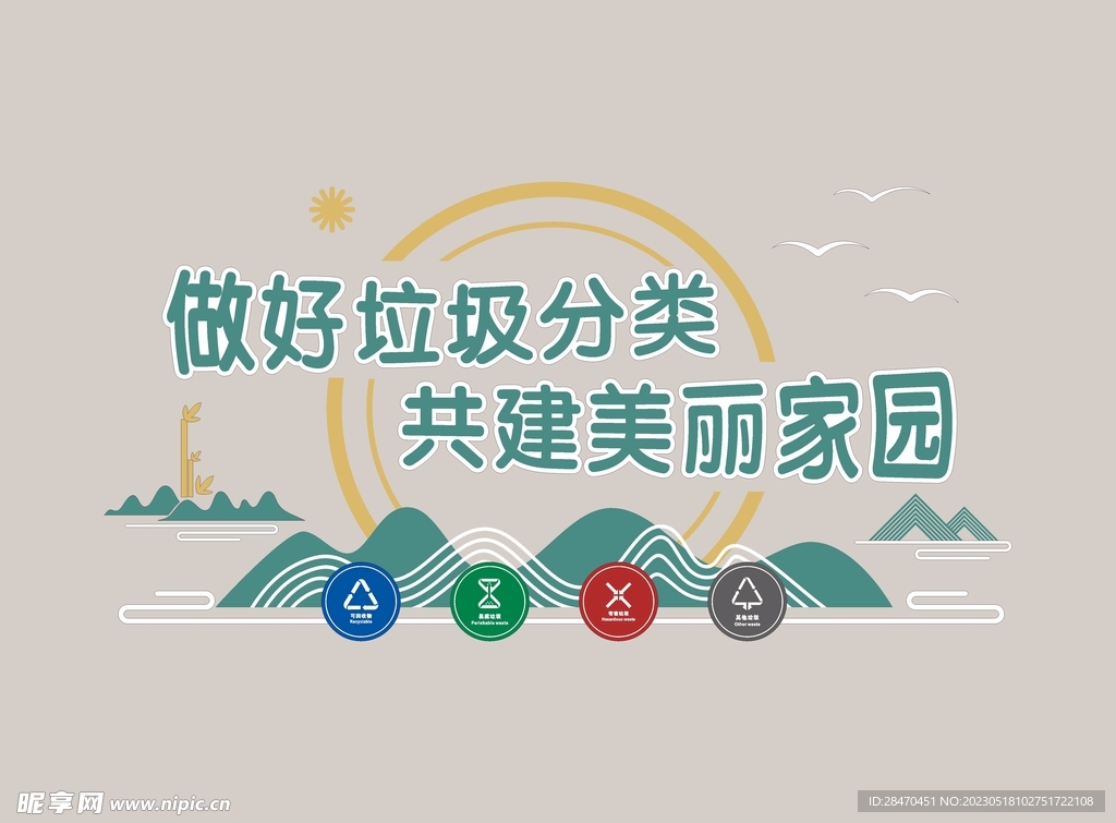 垃圾分类文化墙