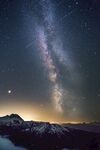 雪山与星空