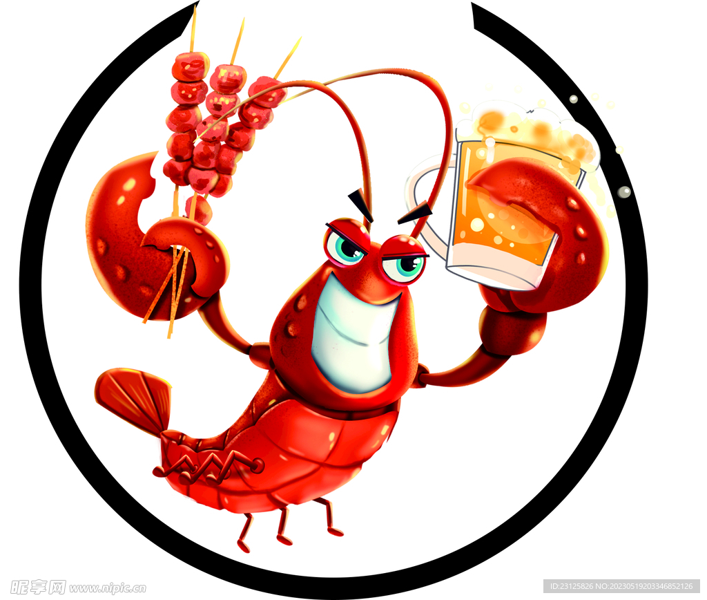 龙虾 logo  海报  传单