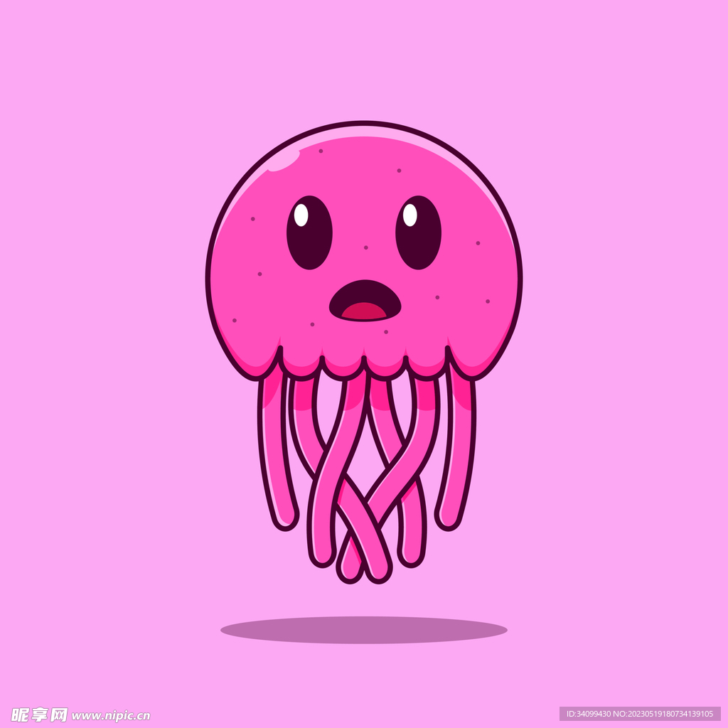 卡通水母