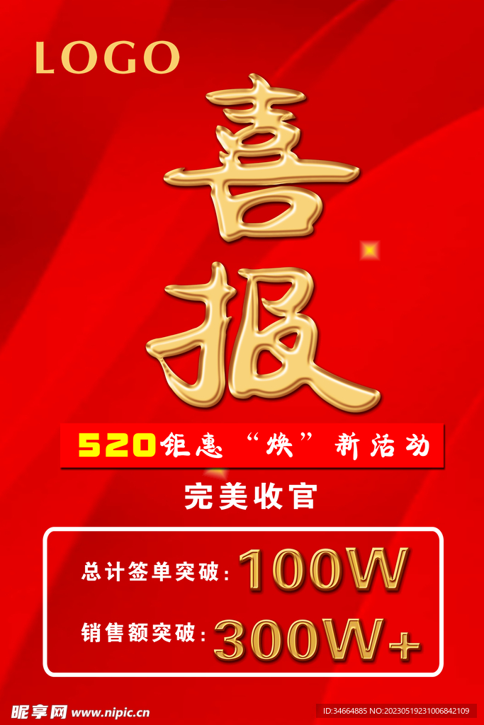 喜报海报