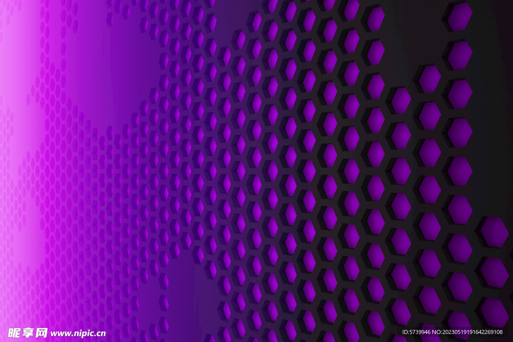 紫色几何网格多彩渐变元素背景图