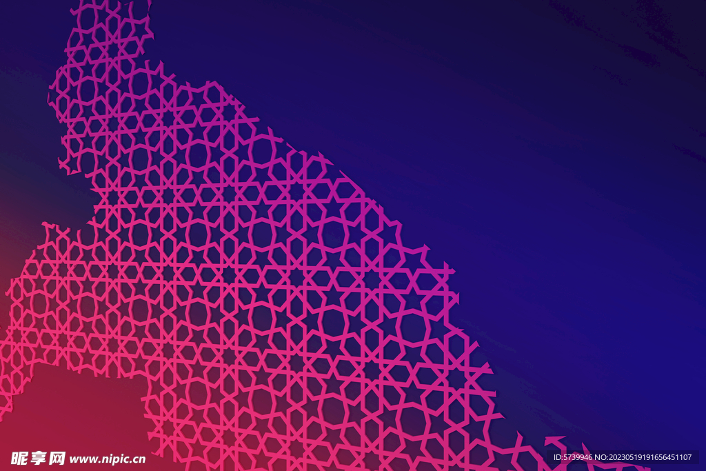 紫红色几何网格多彩渐变元素背景