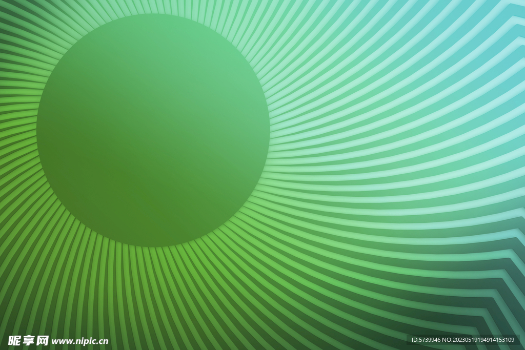 绿色圆圈形科技感拼凑图案背景