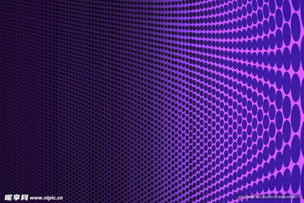 紫色圆圈形科技感拼凑图案背景